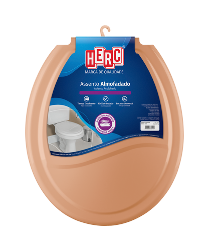 ASSENTO SANITARIO ALMOFADADO CARAMELO