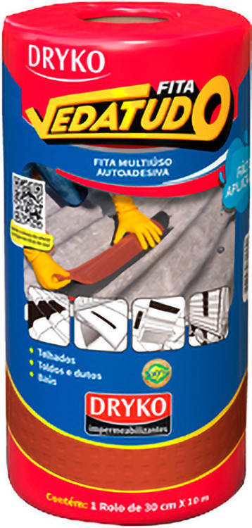 FITA ALUMINIZADA 30CM CALAFETAR TERRACOTA