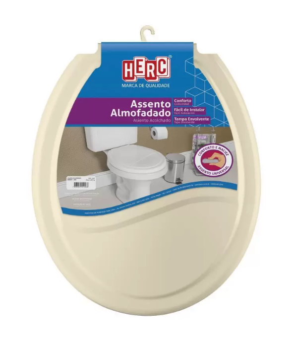 ASSENTO SANITARIO ALMOFADADO BEGE